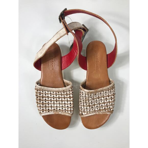 BEDSTU Brisa Sandals Leather Platform Almond Ankle Strap Shoe Handmade 8 NWT - Picture 4 of 14